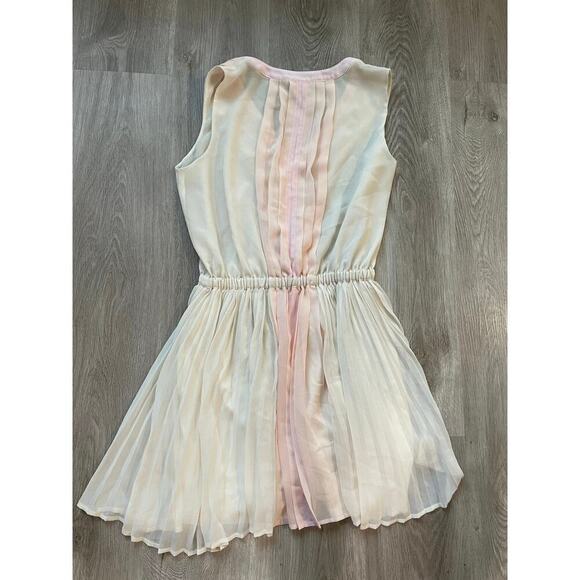 Victoria’s Secret Dress, women’s size Small, pink and cream, v-neck, sleeveless - Picture 6 of 7